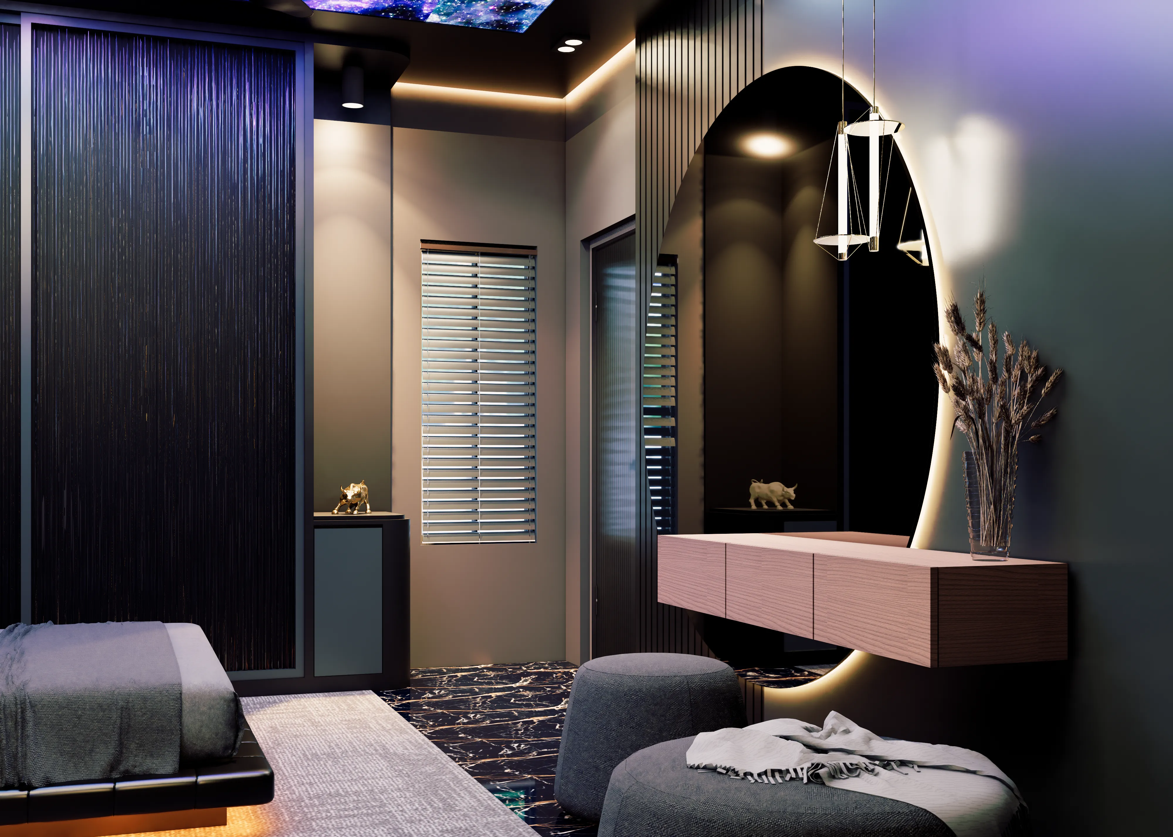 Madhav City bedroom interior